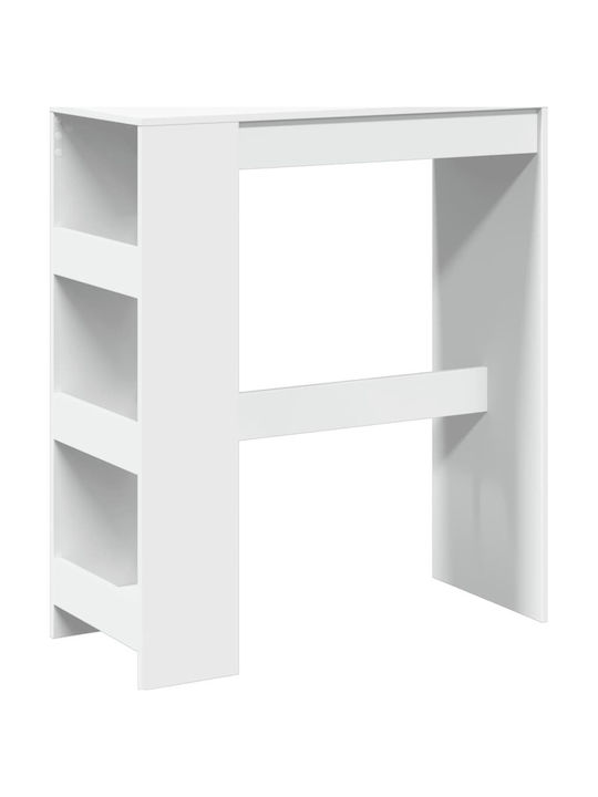 Table Bar Wooden White 90x40x103.5cm