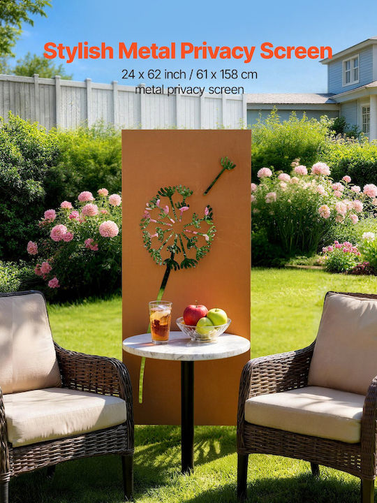 Vevor Διακοσμητικό Παραβάν Μεταλλικό 61x160cm