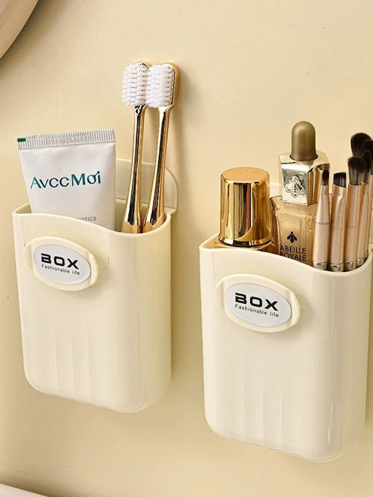 Bază De Organizare Cosmetice Bej 3 Bucăți 11.5x9x8cm
