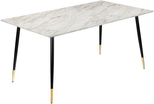 Denton 760 Dining Room Table Gold Black Gray Marble 120x80x76cm Denton 760 Dining Room Table Gold Black Gray Marble 120x80x76cm