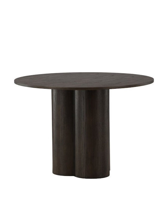 Dallas 3195 Round Table Dining Room Wooden Dark Walnut 75x75cm