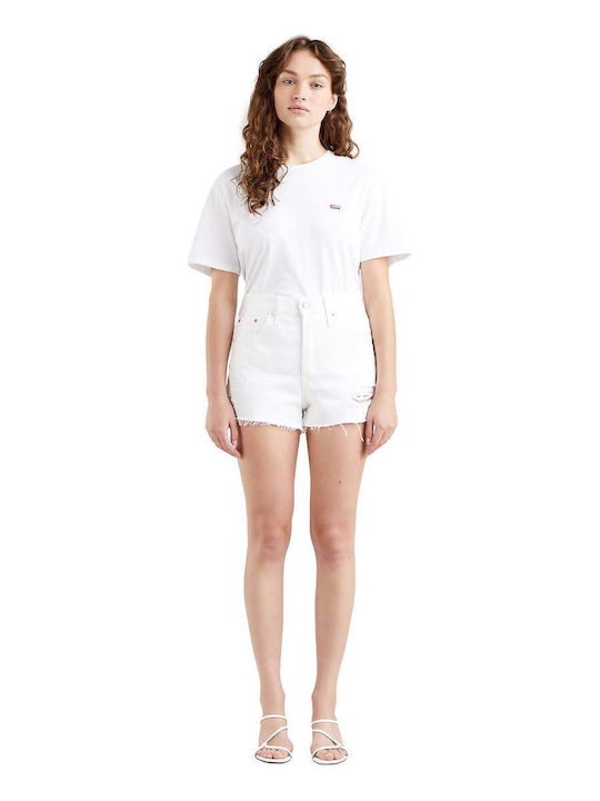 501 Women's Jean High-waisted Shorts White