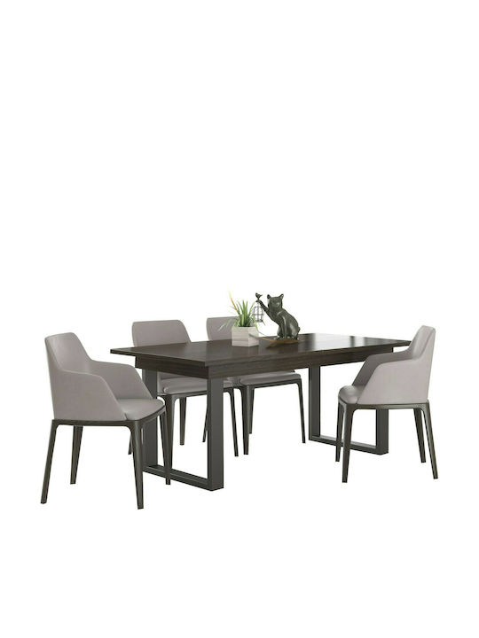 Νο 7 Masă Sala de mese Masa extensibilă Wenge 150(+30)x90x78buc