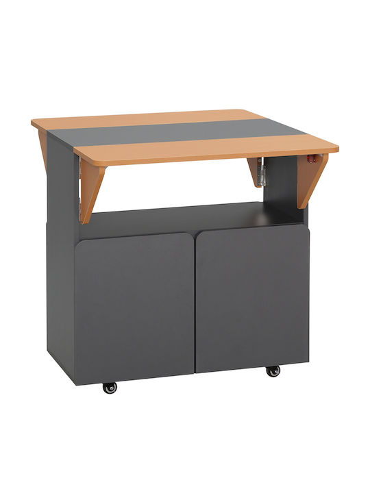 Table Kitchen Wooden Gray 70x83x75cm