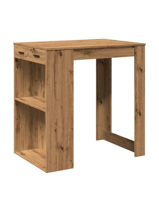Table Bar Wooden Oak 102x70x103.5cm