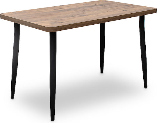 Levico Κουζίνας Μαύρο 120x70x75εκ.