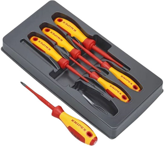 Knipex Set Șurubelnițe Electricianului VDE 1000V cu 6 Vârfuri Schimbabile