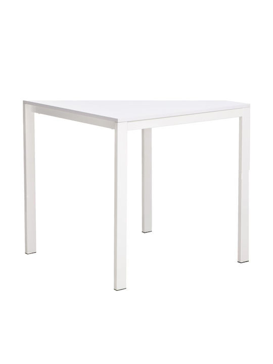 Square Table Dining Room Wooden White 75x75x75cm