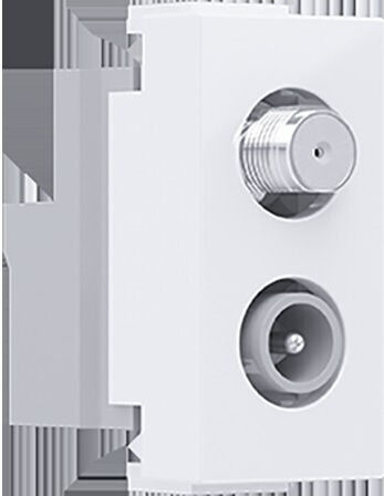 Aca Modys TV- und Satellitenbuchse Antenne in Weiß Farbe 10101312685