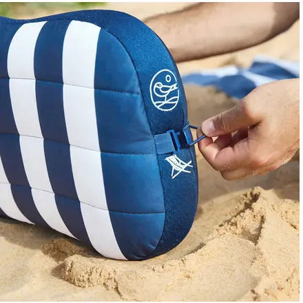 Dock & Bay Waterproof Inflatable Beach Pillow Whitsunday Blue 5061011624901