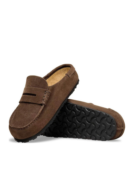 Leather Men's Casual Shoes Brown