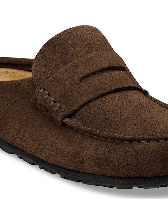 Leather Men's Casual Shoes Brown