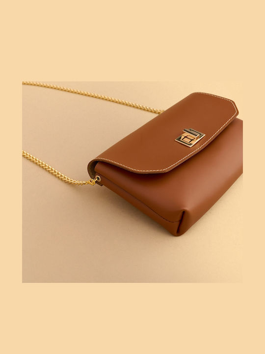 Elektrisches Gitarren Leder Damen Crossbody Tasche Braun