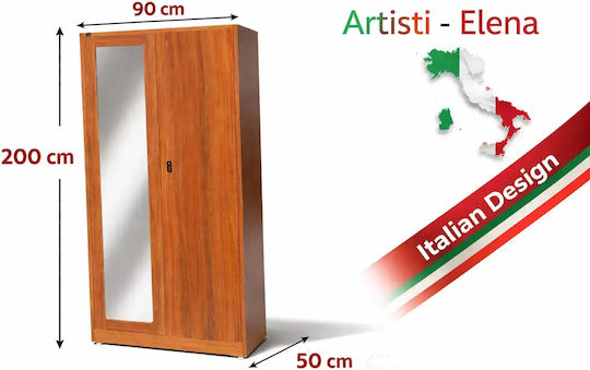 Dulap Dublu-Foi Metalic Cu Posibilitate De Blocare Cu Spațiu De Depozitare În Aer Liber Și 4 Rafturi 90x50x200cm