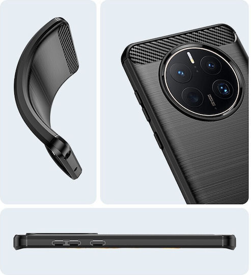 С Пълно Покритие (360°) Силикон 1.8мм Черен Huawei Mate 50 Pro