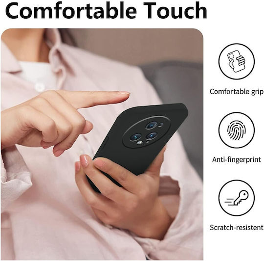 Back Cover Din Silicon Negru (Realme 5 Pro)
