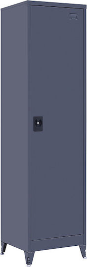 Einzeltür Metallischer Galvanisierter Außenschrank 50x45x91cm Anthrazit Matt