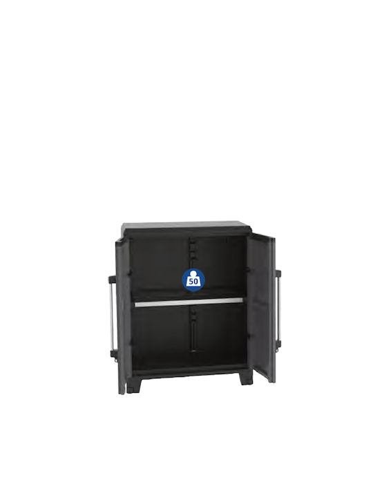 Δίφυλλη Ντουλάπα Transforming Pro Πλαστική με 1 Ράφι 120x22x46εκ.