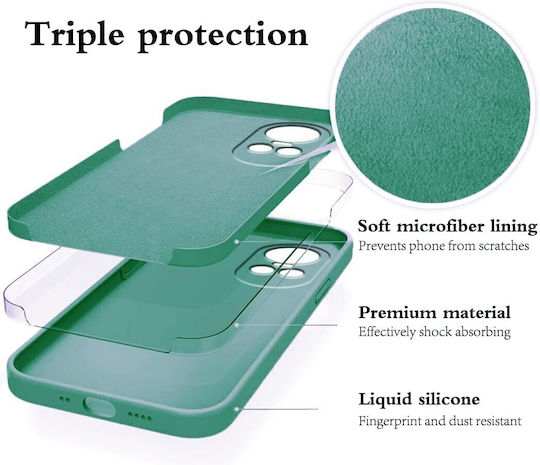 Back Cover Silicon Verde Oppo Reno10 Pro