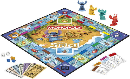 Επιτραπέζιο Παιχνίδι Monopoly Disney Stitch Edition για 2-4 Παίκτες 8+ Ετών (EN) Hasbro