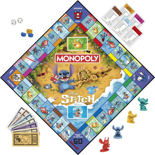 Επιτραπέζιο Παιχνίδι Monopoly Disney Stitch Edition για 2-4 Παίκτες 8+ Ετών (EN) Hasbro