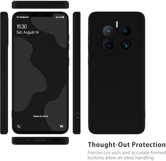 Задна Корица Силикон Черен Huawei Mate 50 Pro