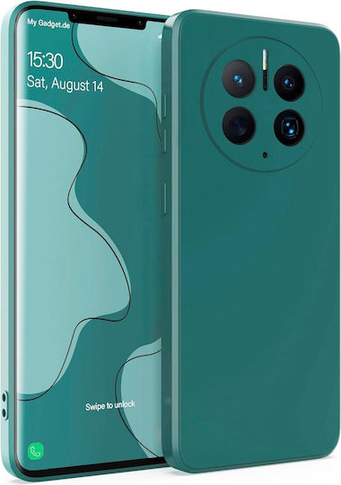 Silikon Umschlag Rückseite Grün Huawei Mate 50 Pro