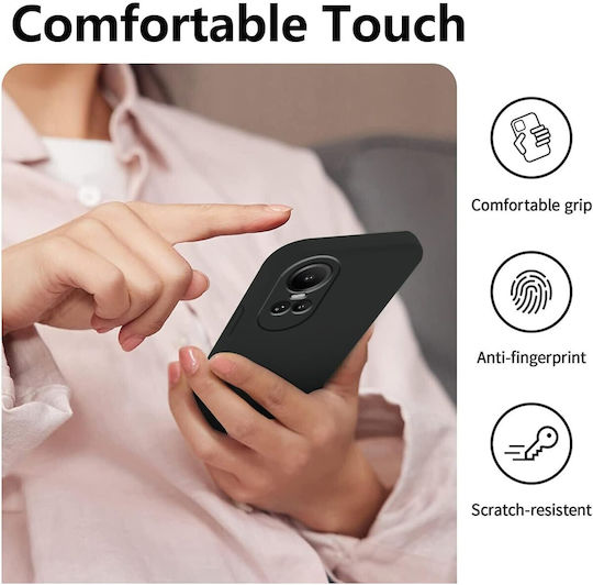 Back Cover Silicon Negru Oppo Reno10 Pro