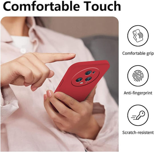 Back Cover Din Silicon Roșu Realme 5 Pro