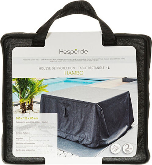 Hesperide Protective Dining Table Cover 265x125x80cm In Grey Colour