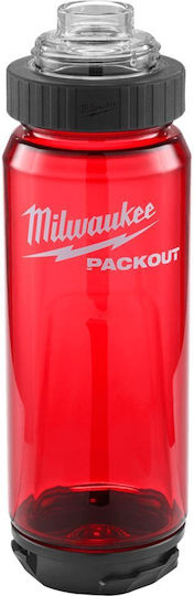 Milwaukee Packout Μπουκάλι Θερμός Πλαστικό 740ml Κόκκινο