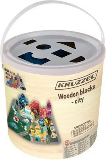 Kruzzel Τουβλάκια Ξύλινα 100τμχ