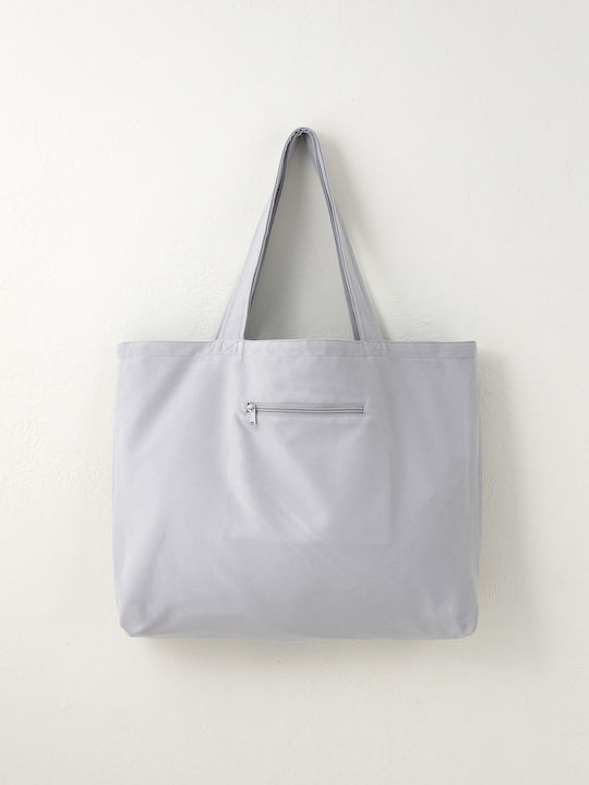 Nima Riva Stoff Strandtasche Türkis