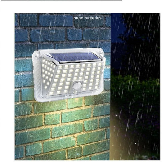 Lampă Solară de Perete Alb Cald 3000K cu Senzor de Mișcare și Fotocelul IP65