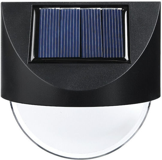 Set 4 Lămpi Solare de Perete 1.2W 10lm Alb Cald 3000K cu Senzor de Mișcare și Fotocelulă IP65 8.8x8.5cm