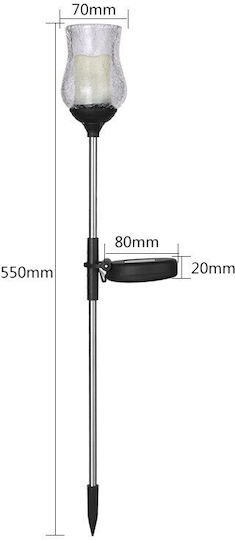 Solar Light Cold White 6500K with Motion Sensor and Photocell IP65