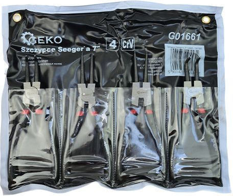 Geko G01661 Zangensatz Circlip 180 mm 4 Stück