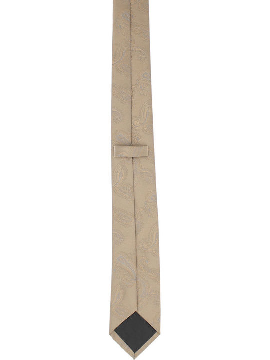 Cravată Papillon Bărbați ButicCochet Din Material Sintetic 148 X 6 Cm Bej Crv384