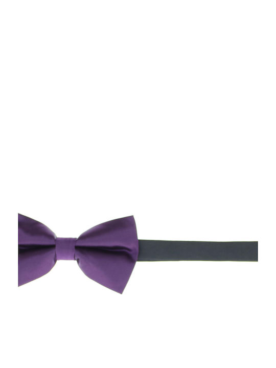 Cravată Papillon Bărbați ButicCochet Din Material Sintetic 7x12 Cm Violet Închis Pap307