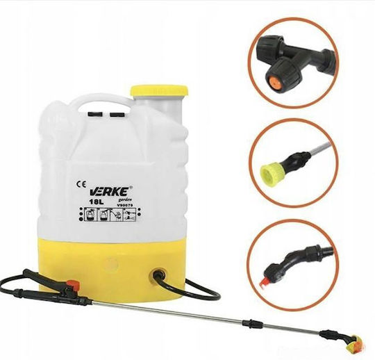 Verke Pulverizator Cu Presiune 12V Cu Baterie 8Ah Cu Capacitate 18lt 4bar În Culoare Gri
