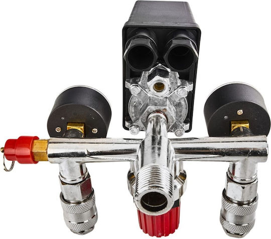 Compressor Pressure Switch Quick Connectors Pressure Gauges Kraft&dele Kd2176 230 V 8 Bar Pressure Adjustment