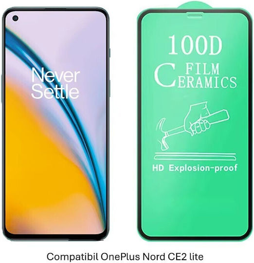 2.5D 0.33mm Ceramic Screen Protector Μαύρο (OnePlus Nord CE 2 Lite)