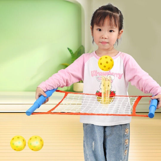 Joc Spikeball Flippy Pentru Copii Joc Pentru 2 Jucători Pentru Plajă Parcuri Spațiu Interior 2 Plase 2 Mingi Regulate 2 Mingi Iluminate Senzațional Prinderea Mingii 50x30 cm