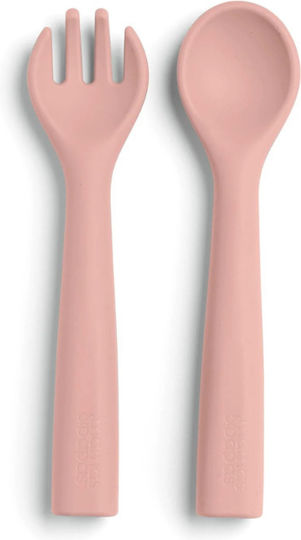 Mamas & Papas Bamboo Pink Feeding Set 4pcs