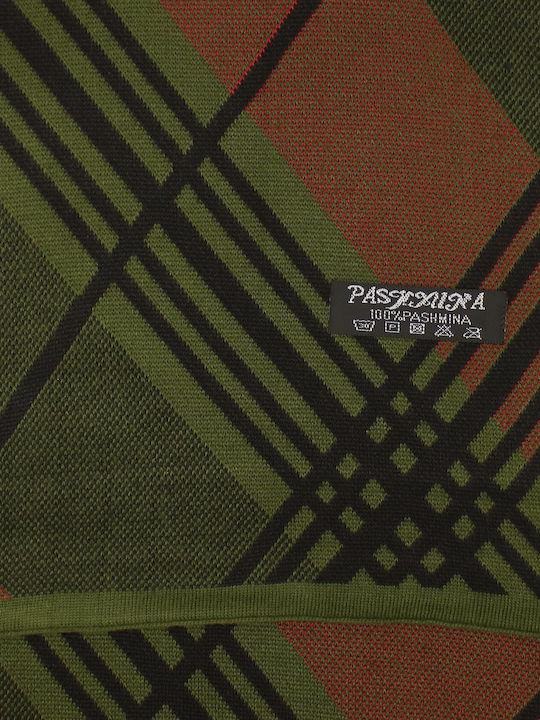 Men's Cashmere Scarf Green