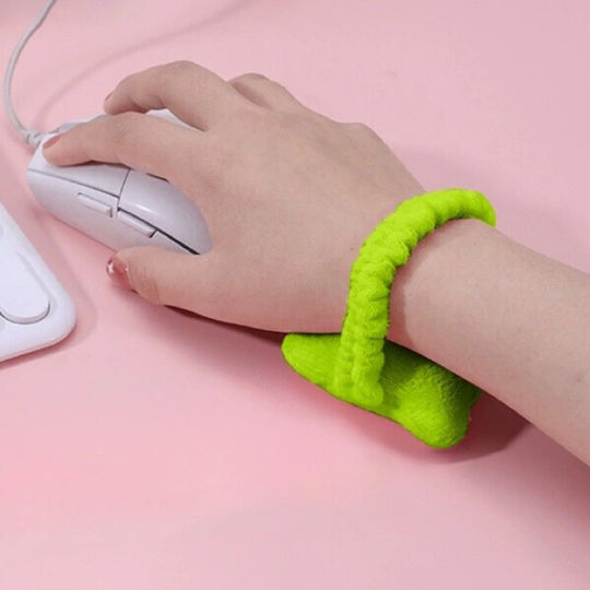 Hand Rest Flippy Wrist Cushion Elastic Band Mouse Soft 7.5 X 7 Cm Green