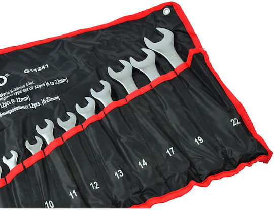 Geko G11241 Combination Wrench Set 6 22 Mm 12 Pieces