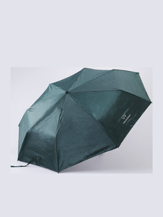 Umbrelă De Pluie Compactă Automată Verde