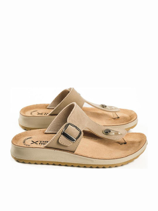 Women's Flat Sandals Beige