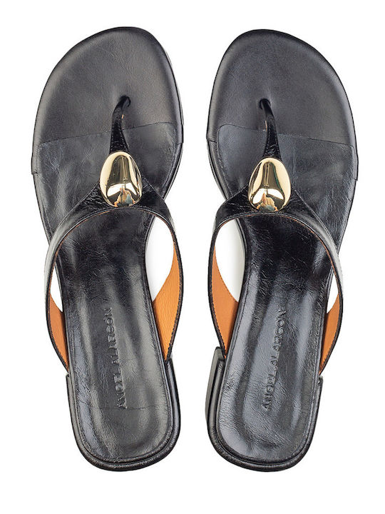 Damen Flache Sandalen Schwarz